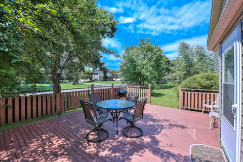 Spacious deck