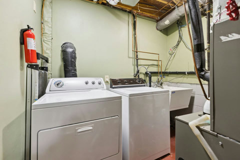 Washer and dryer, lower level
