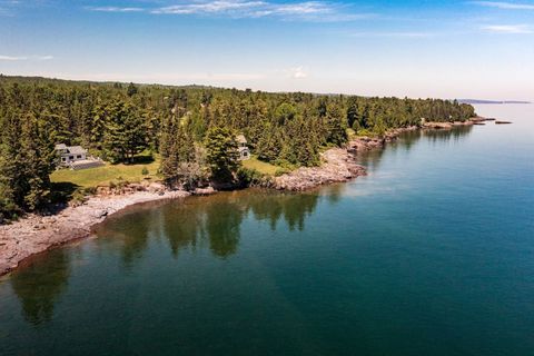 Large private lot on Lake Superior to enjoy yard games.
