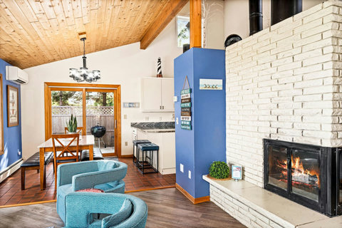 Open living room and dining