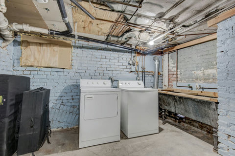 Your washer and dryer on the property
