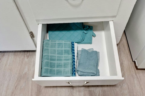 Extra towels, dish rags, hot pads