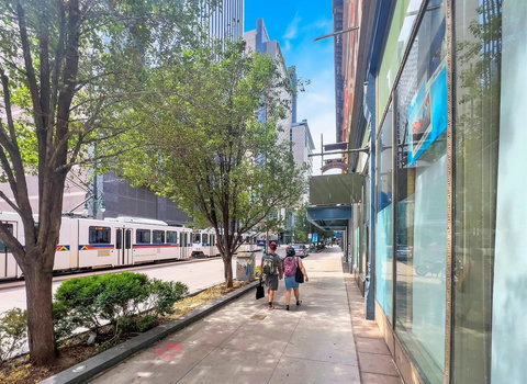Excellent location across from the light rail and free 16th St Ride