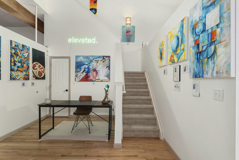 Workspace with an over-sized desk and high-speed wi-fi