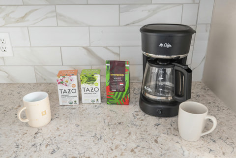Coffee and tea provided