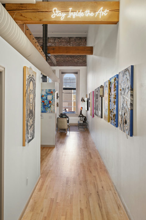 Over 1,700 square feet of space filled with local art