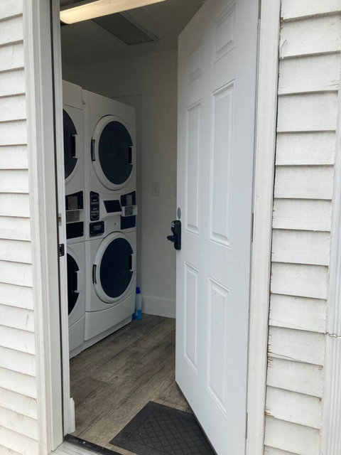 Washer and dryer on the property