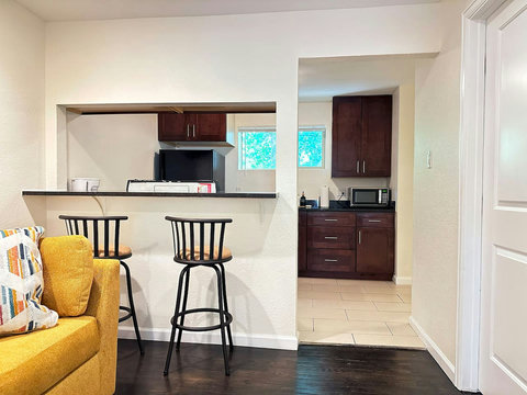 Dining area and full kitchen
