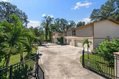 Back Driveway to Pool Area