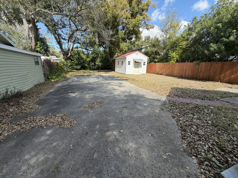 Parking area and yard