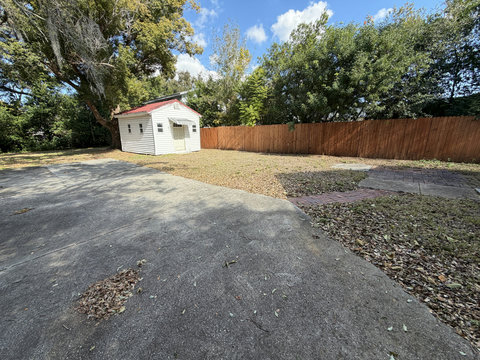 Parking area and yard