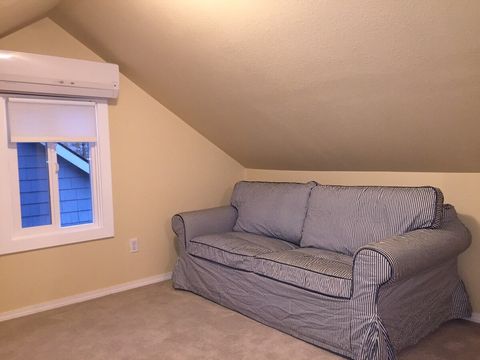 Comfy Sleeper Sofa in the bonus room area