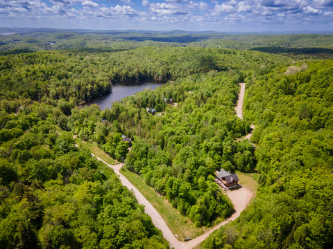Secluded forest cabin with pond views and scenic mountain surroundings