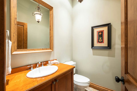 Main floor half bathroom