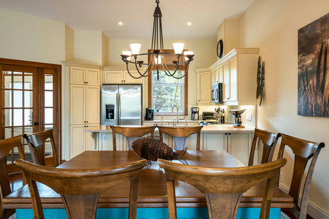 Main floor Dining table and Kitchen view