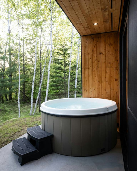 Unwind in the LumiHaus spa — the perfect way to unwind after a day of adventure. Taken 05/2025.