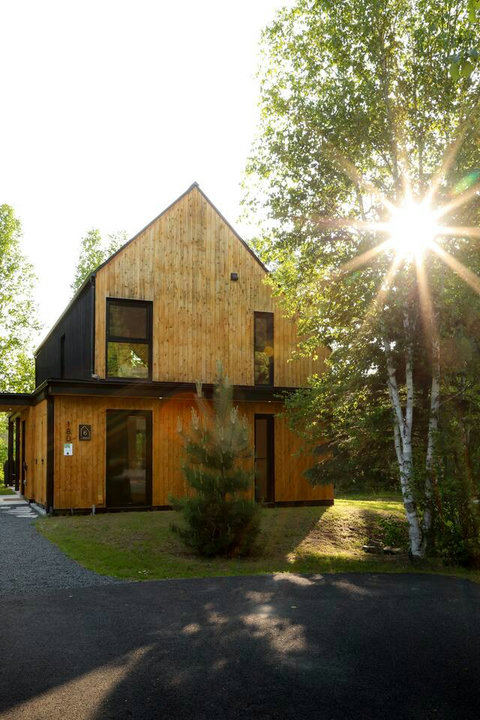 Golden hour at LumiHaus.