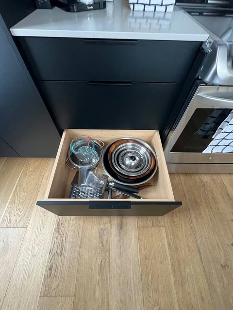 Everything has its place — dine with ease using our fully stocked kitchen.