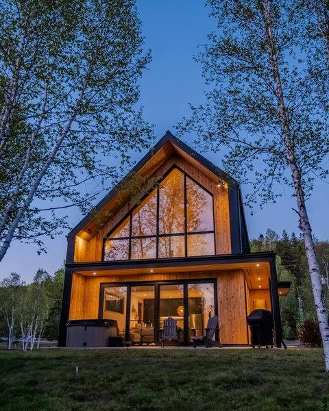 Dusk at LumiHaus is magical. 