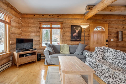 Main floor: Living room and entrance view