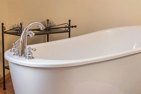 2nd floor: Master bathroom freestanding bathtub