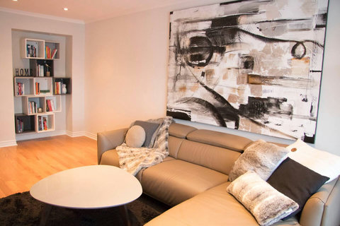 Main Living Room with Smart HD TV & Office Space