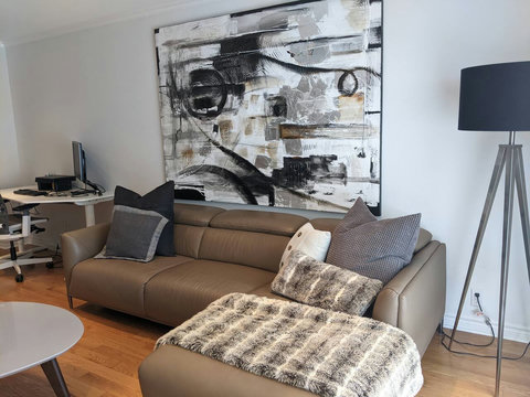 Main Living Room with Smart HD TV & Office Space