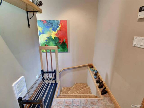 Staircases to the lower ground floor