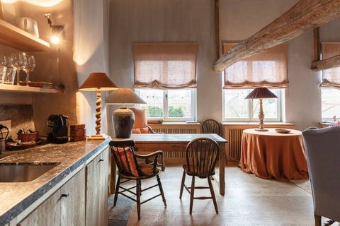 Kitchen with dining room.
