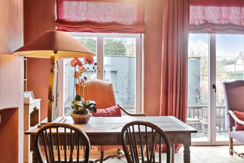 Dining room area with view over terrace