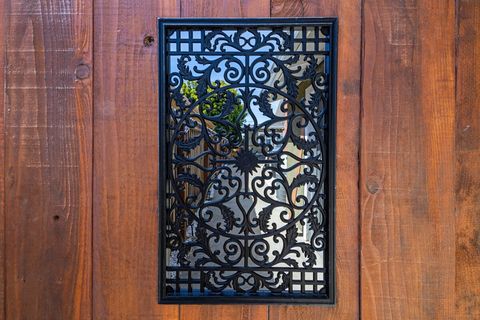 Private gate entry with lock