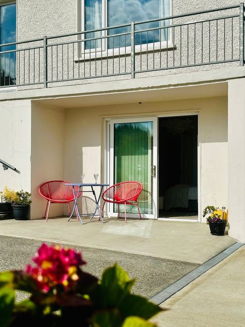 Step out onto your private Terrace with a beautiful sea view. Overlooking our peaceful garden it’s perfect for morning coffee or even a glass of wine.