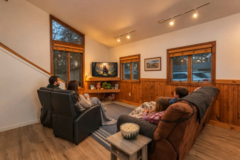 Cozy Home Family Movie Time Living Room