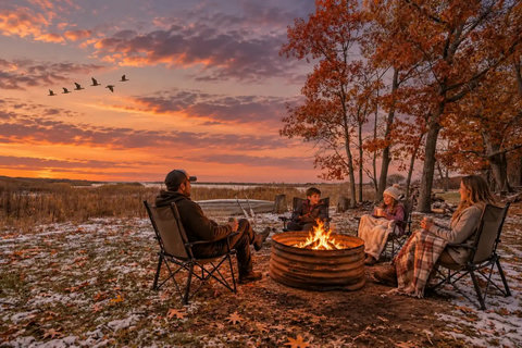 family_firepit_ducks_sunset_under150kb