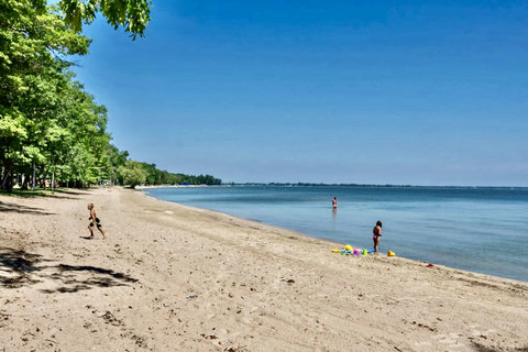 Arenac County beach mile down the road