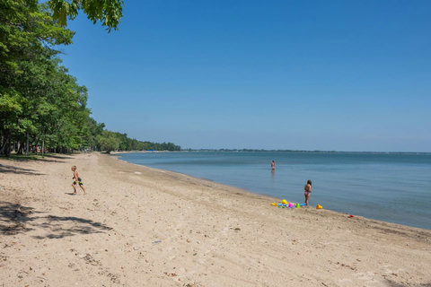 Arenac County beach a mile down the road