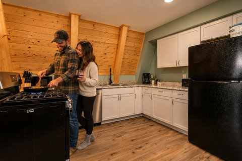 A-Frame Cabin Kitchen