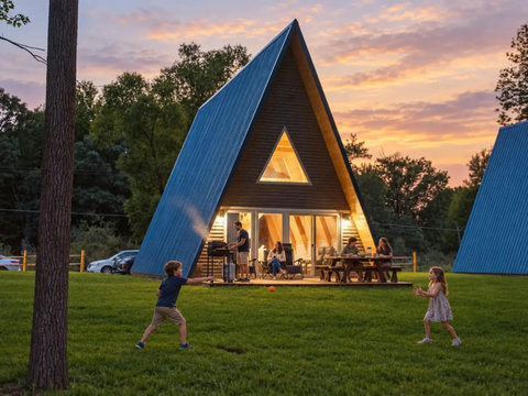 Nature's Nest A-Frame Front