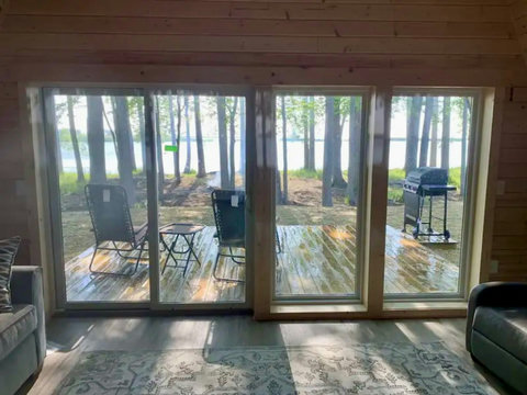 View from inside cabin
