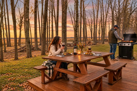 A-Frame Deck Sunset
