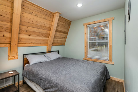 Bedroom 1 first floor with queen bed