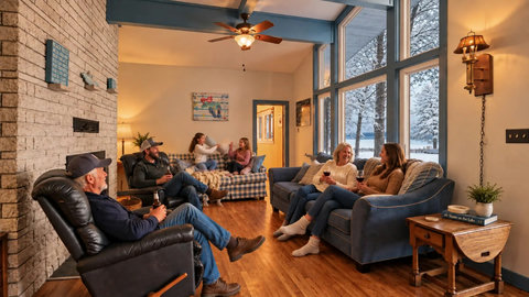 Granny's Cabin Winter Interior