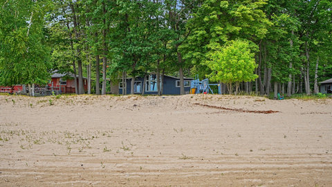 Cabin from the beach