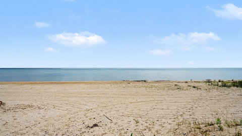 Beach out the back door