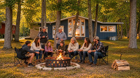 Oudoor Fire pit Gathering