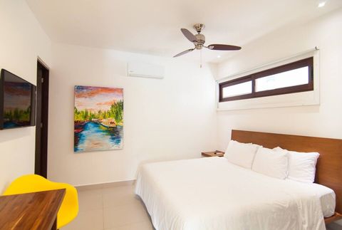 bedroom #2 with king bed and private bathroom