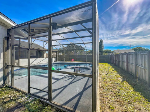 Backyard outside area