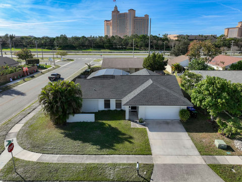 Arial view of property