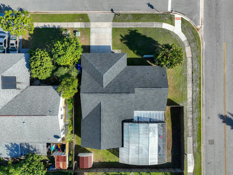 Arial view of property