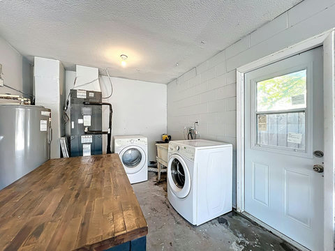 Laundry area washer and dryer